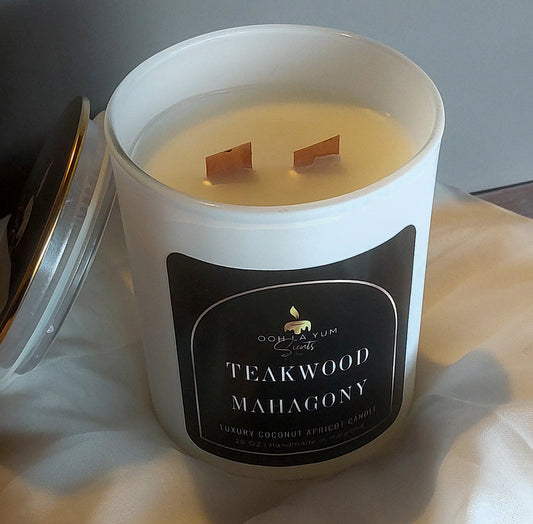 Teakwood Mahagony candle