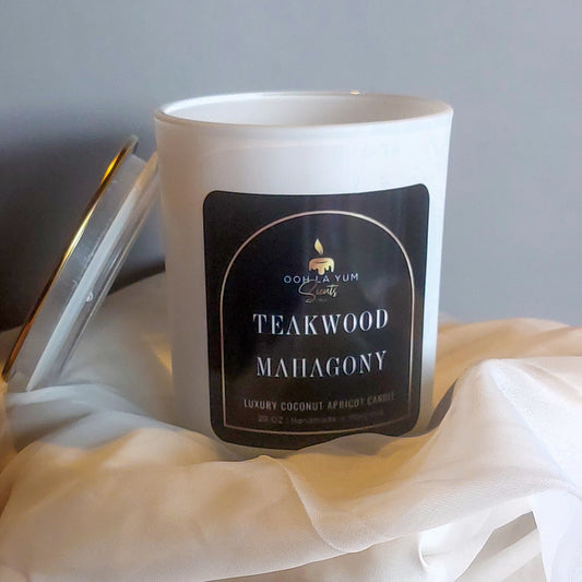 Teakwood Mahagony candle