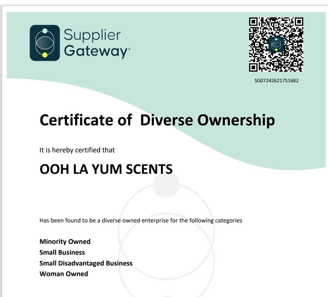 Certificate of Diverse Ownership 